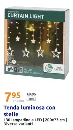 Action Tenda luminosa con stelle offerta