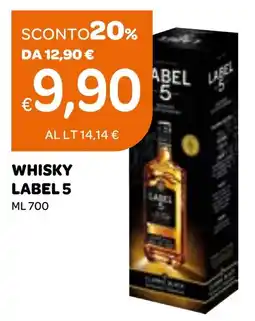Ekom Whisky LABEL 5 offerta