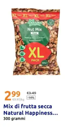 Action Mix di frutta secca Natural Happiness offerta