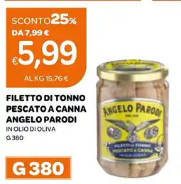 Ekom Filetto di tonno pescato a canna ANGELO PARODI offerta