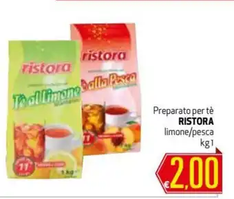 Maxi Supermercati Ristora Preparato per tè limone/pesca 1kg offerta