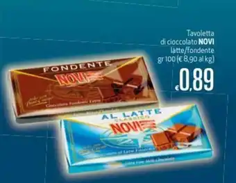 Novi Tavoletta di cioccolato latte/fondente 100gr