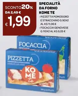 Ekom Specialità da forno KOME TE offerta