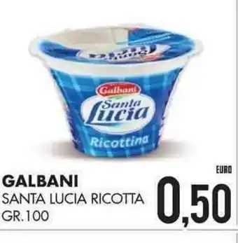 Mazzeo Giocattoli Galbani Santa Lucia Ricotta 100gr offerta
