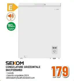 Extracoop SEKOM CONGELATORE ORIZZONTALE SMCP151SWEO offerta