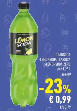 Conad Oransoda -lemonsoda classica -lemonsoda zero offerta