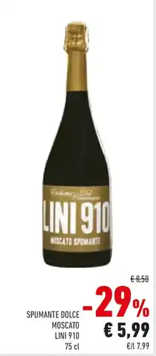Conad Spumante dolce moscato LINI 910 offerta