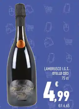 Conad Lambrusco i.g.t. otello ceci offerta