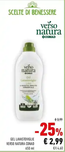 Conad Gel lavastoviglie VERSO NATURA CONAD offerta