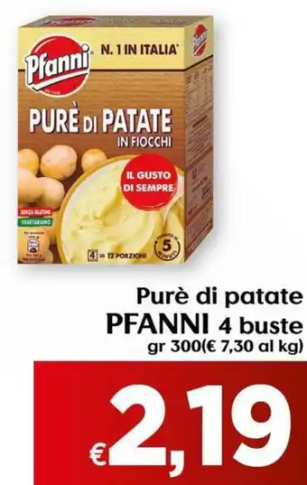 Maxi Supermercati Pfanni Purè di Patate 4 busti 300gr offerta