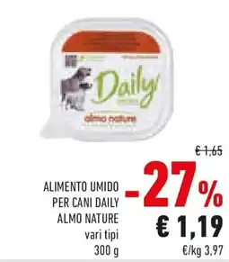 Conad Alimento umido per cani daily ALMO NATURE offerta