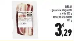 Conad GARDANI - guanciale stagionato a fette offerta