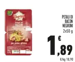 Conad Petali di bacon NEGRONI offerta