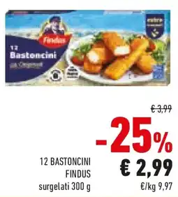 Conad 12 bastoncini FINDUS offerta