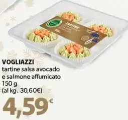 Famila Superstore VOGLIAZZI tartine salsa avocado e salmone affumicato offerta