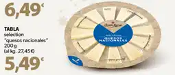 Famila Superstore TABLA selection "quesos nacionales" offerta