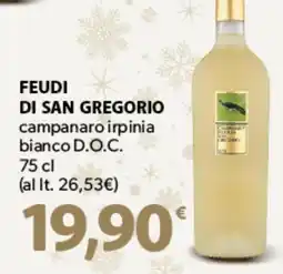 Famila Superstore FEUDI DI SAN GREGORIO campanaro irpinia bianco D.O.C. offerta