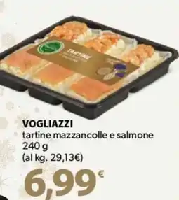 Famila Superstore VOGLIAZZI tartine mazzancolle e salmone offerta