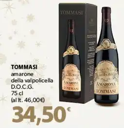 Famila Superstore TOMMASI amarone della valpolicella D.O.C.G. offerta