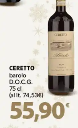 Famila Superstore CERETTO barolo D.O.C.G. offerta