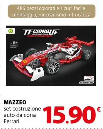 MAZZEO set costruzione auto da corsa Ferrari
