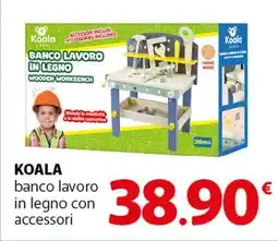 Famila Superstore KOALA banco lavoro in legno con accessori offerta