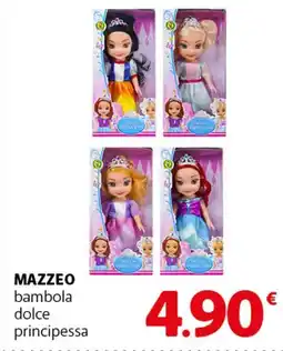 Famila Superstore MAZZEO bambola dolce principessa offerta