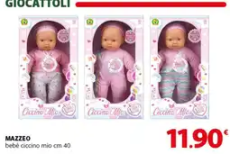 Famila Superstore MAZZEO bebè ciccino mio cm 40 offerta