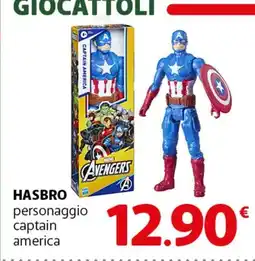 Famila Superstore HASBRO personaggio captain america offerta