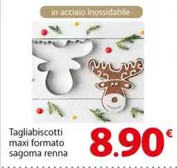 Famila Superstore Tagliabiscotti maxi formato sagoma renna offerta