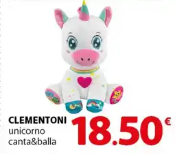 Famila Superstore CLEMENTONI unicorno canta&balla offerta