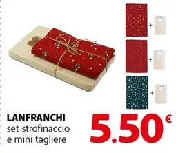 Famila Superstore LANFRANCHI set strofinaccio e mini tagliere offerta