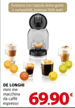 Famila Superstore DE LONGHI mini me macchina da caffè espresso offerta