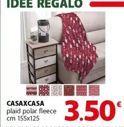 Famila Superstore CASAXCASA plaid polar fleece cm 155x125 offerta
