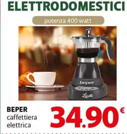 Famila Superstore BEPER caffettiera elettrica offerta