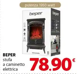 Famila Superstore BEPER stufa a caminetto elettrica offerta