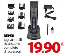 Famila Superstore BEPER tagliacapelli ricaricabile completo di accessori offerta