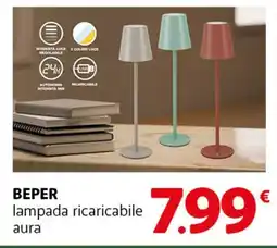 Famila Superstore BEPER lampada ricaricabile aura offerta