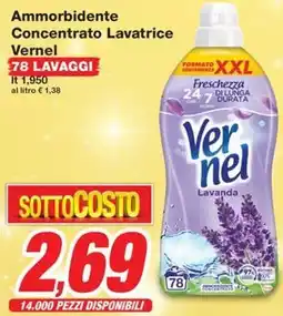 Prix Quality Ammorbidente Concentrato Lavatrice Vernel offerta