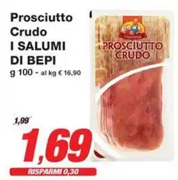 Prix Quality Prosciutto Crudo I SALUMI DI BEPI offerta
