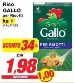 Prix Quality Riso GALLO per Risotti offerta