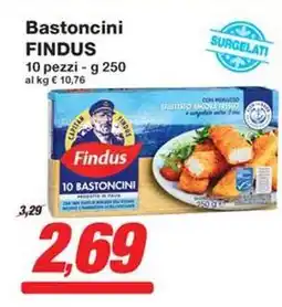 Prix Quality Bastoncini FINDUS 10 pezzi offerta