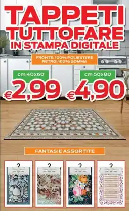 Prix Quality Tappeti tuttofare in stampa digitale offerta