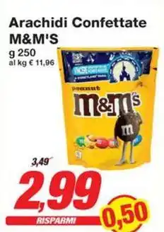 Prix Quality Arachidi Confettate M&M'S offerta