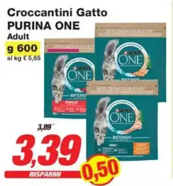 Prix Quality Croccantini Gatto PURINA ONE offerta