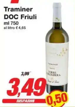 Prix Quality Traminer DOC Friuli offerta