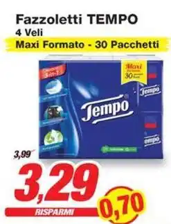Prix Quality Fazzoletti TEMPO 4 Veli offerta