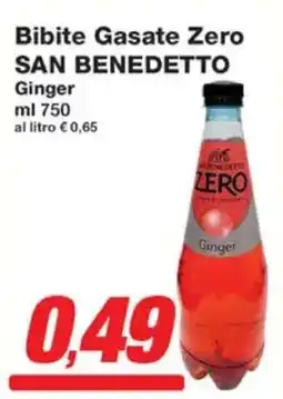 Prix Quality Bibite Gasate Zero SAN BENEDETTO Ginger offerta