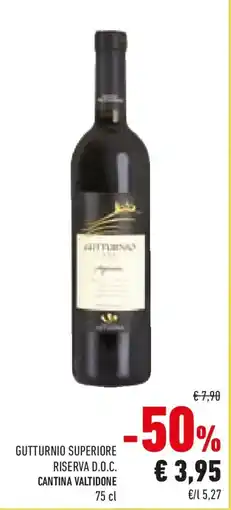 Conad Gutturnio superiore riserva d.o.c. CANTINA VALTIDONE offerta