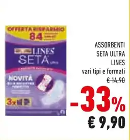 Conad Assorbenti seta ultra lines offerta